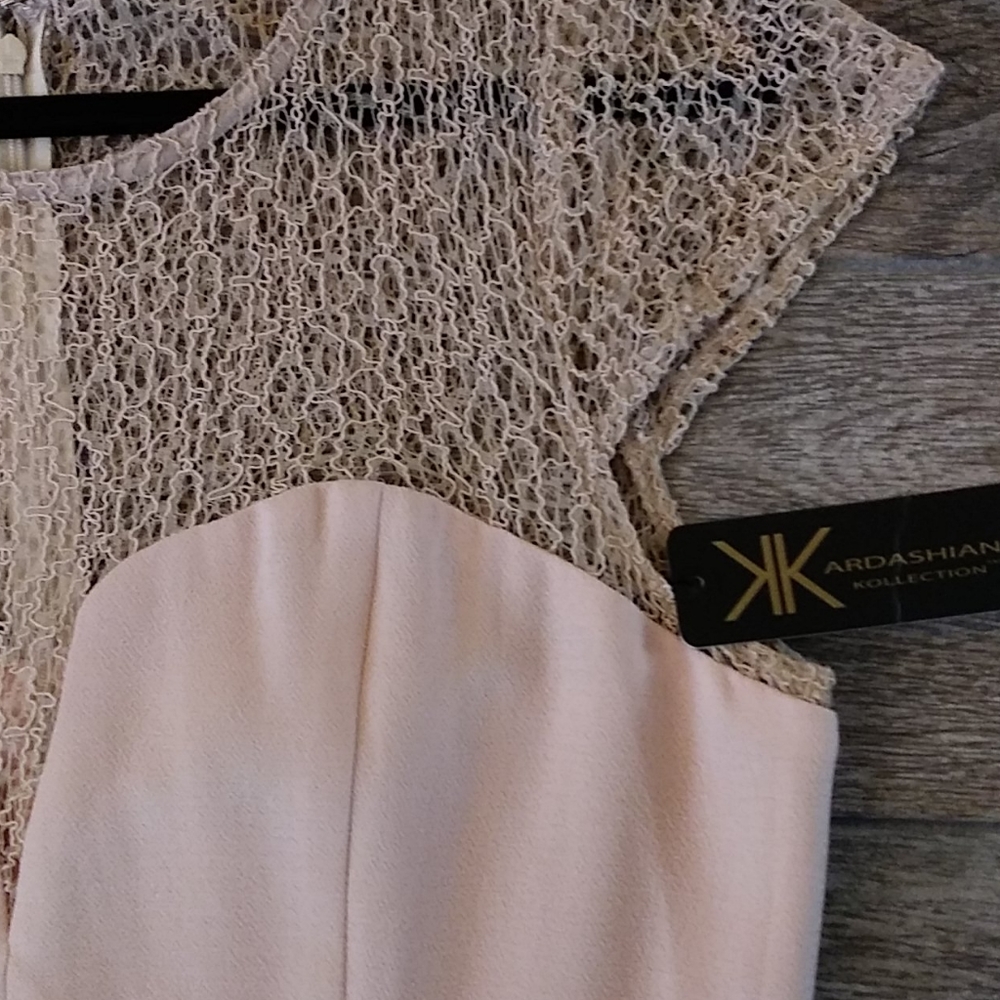 Kardashian Kollection DeepV Cutout Lace Sexy Dress - Picture 4 of 11